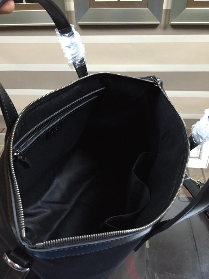 GUCCI 古馳男包 新款 368558 pvc配皮 Gucci男包 男士手提包 可肩背